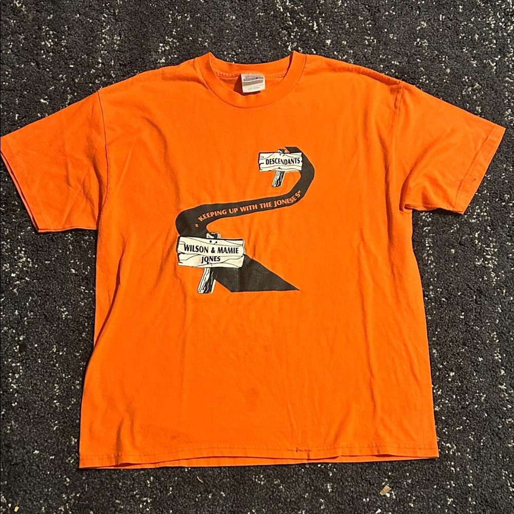 Vibrant Orange Graphic Tee